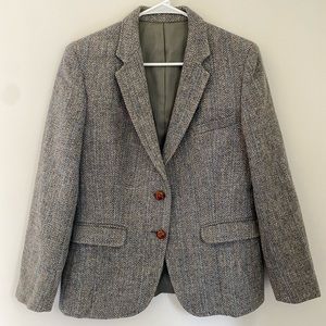 Vintage Tweed Wood Blazer Coat by Laughton Hunter for CT Crew Atlanta
